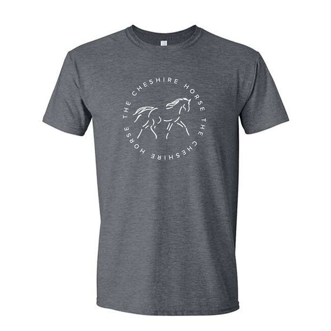 The Cheshire Horse Adult Round Logo T-Shirt image number null