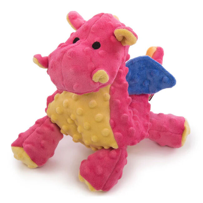 goDog Squeaker Plush Dog Toy - Dragon image number null