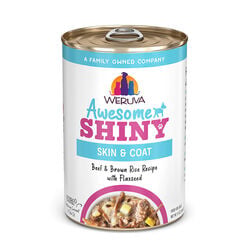 Weruva Awesome Shiny Dog Food - Beef & Brown Rice Recipe with Flaxseed - 14 oz