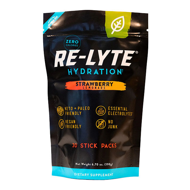 Redmond Life Re-Lyte Hydration Sticks - Strawberry Lemonade - 30-Count image number null