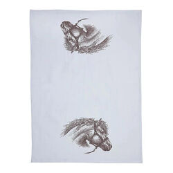 AWST International Flour Sack Kitchen Towel - Vintage Horse Head