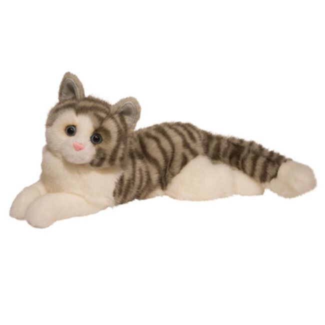 Douglas Smokey Gray Cat Plush Toy image number null