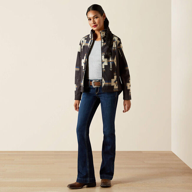 Ariat Women's Logo Softshell Print Jacket - Thornstone Print image number null