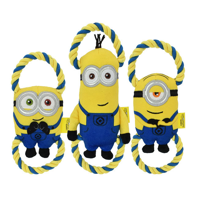 Multipet Minions Rope Tug - Assorted Designs image number null