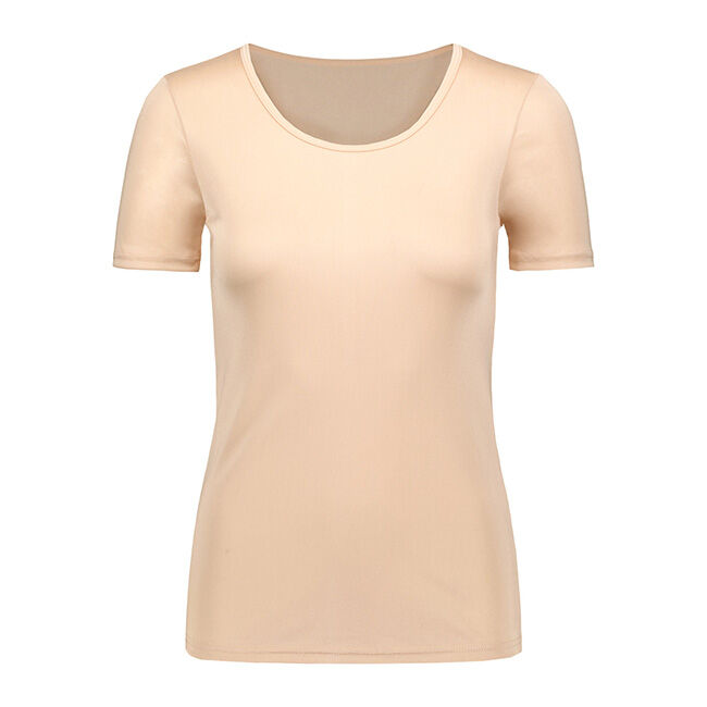 Ruskovilla Women's 100% Organic Silk T-Shirt - Powder image number null