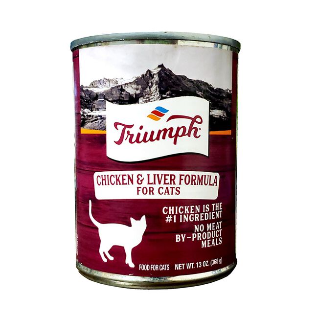 Triumph Premium Cat Food - Chicken & Liver Formula 13oz image number null