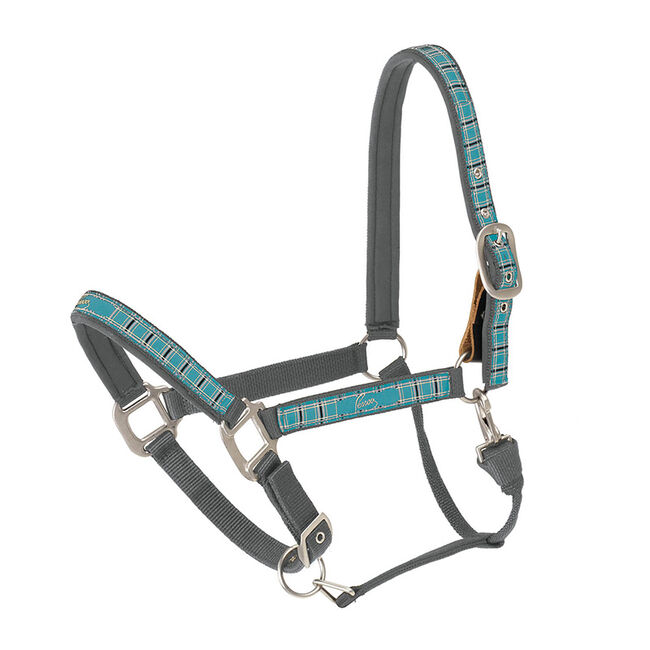 Pessoa Padded Plaid Breakaway Halter - Size: Horse - Closeout image number null