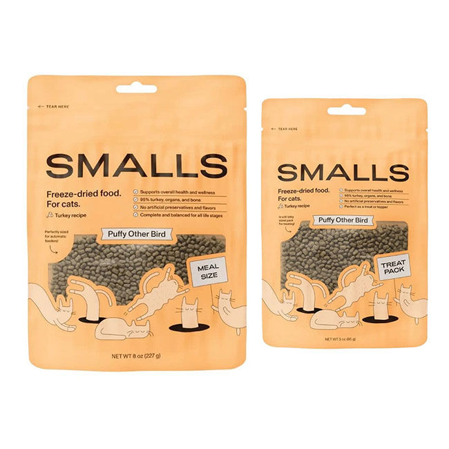 Smalls Puffy Freeze-Dried Cat Food - Turkey Recipe image number null