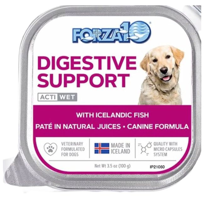 Forza10 Nutraceutic Actiwet Dog Food - Digestive Support Diet - Icelandic Fish Recipe - 3.5 oz image number null