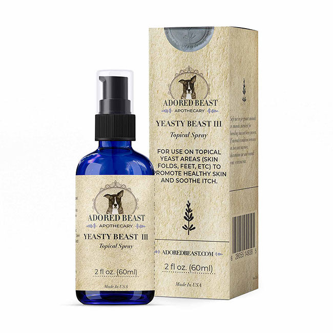 Adored Beast Apothecary Yeasty Beast - Topical Yeast Spray for Dogs - 2 oz image number null