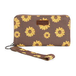 Wrangler Sunflower Print Wallet - Khaki