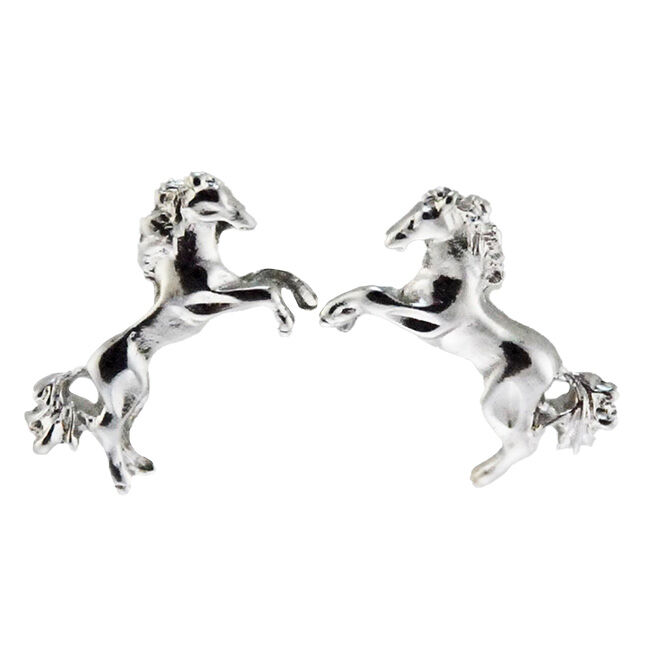 Finishing Touch of Kentucky Earrings - Fluffy Tail Rearing Horses image number null
