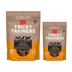 Cloud Star Tricky Trainers Chewy Dog Treats - Cheddar