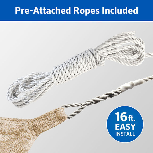 Coolaroo Ready-to-Hang Polyethylene Shade Sail - Triangle image number null