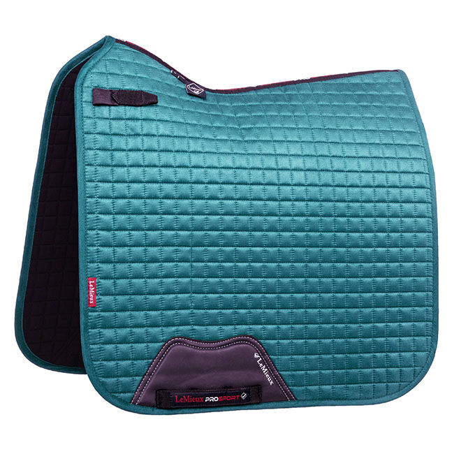 LeMieux Suede Dressage Pad - Peacock image number null