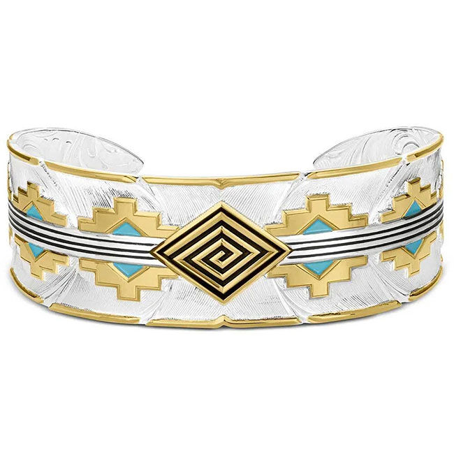 Montana Silversmiths Painted Sky Cuff Bracelet image number null