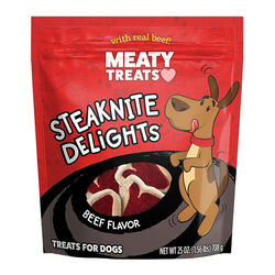 Meaty Treats Steaknite Delights - Beef Flavor - 25 oz