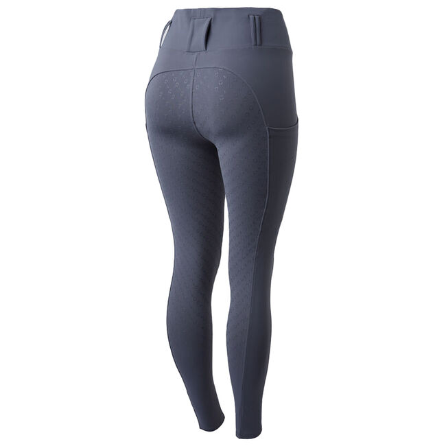 Horze Women's Everly Full Grip Winter Riding Tights - Steel Gray image number null