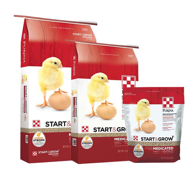 Purina Start & Grow Medicated Chick Feed  image number null