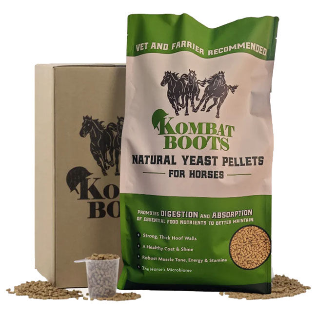 Kombat Boots Natural Yeast Pellets for Horses - 20 lb image number null