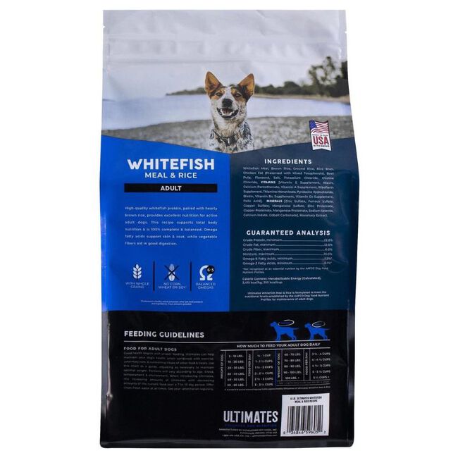 Ultimates Dog Food - Whitefish Meal & Rice Recipe image number null
