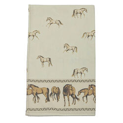 AWST International Kitchen Towel - Horses on the Border - Cream