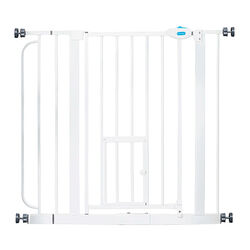 Carlson Extra Wide Walk-Thru Pet Gate with Small Pet Door