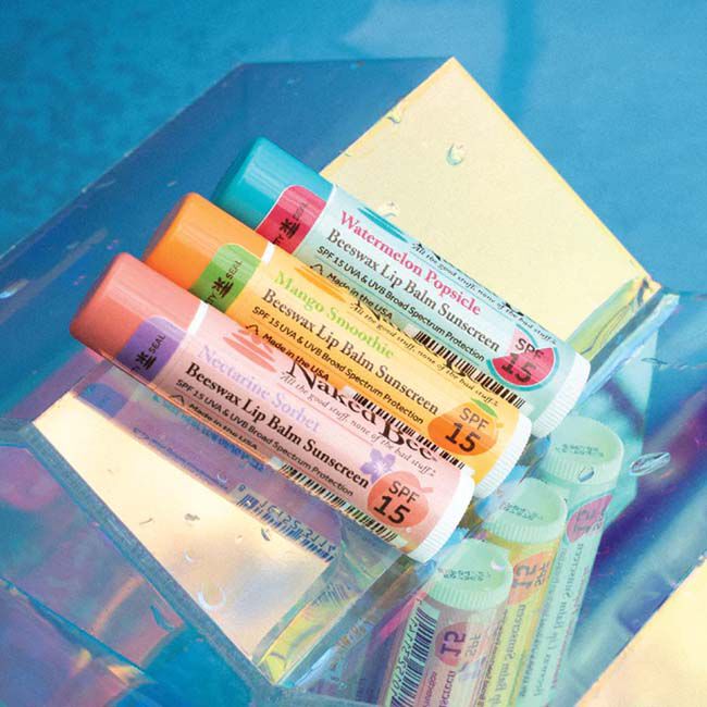 Naked Bee Tropical Oasis SPF 15 Lip Balm Trio image number null