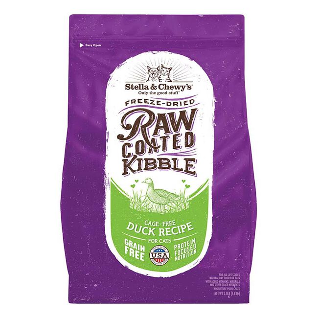 Stella & Chewy's Raw-Coated Kibble for Cats - Duck Recipe image number null