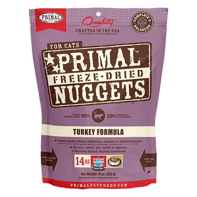 Primal Freeze Dried Turkey Nugget Cat Food  image number null