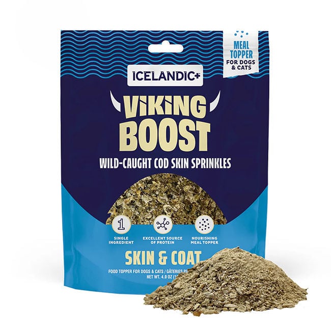 Icelandic+ Viking Boost Lamb Marrow Sprinkles for Dogs & Cats - Skin & Coat Support - 4 oz image number null