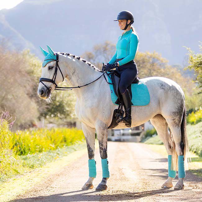 LeMieux Suede Dressage Pad - Azure image number null