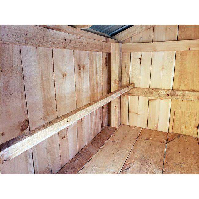 NV Farms 5' x 7' Chicken Coop with Red Metal Roof image number null