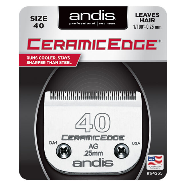 Andis CeramicEdge Blade - 40 (1/100", 0.25mm) image number null