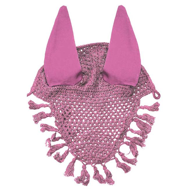 Horse Fare Crochet Ear Net with Tassels image number null