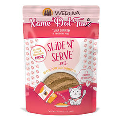 Weruva Cat Slide N' Serve Pat&eacute; - Name 'Dat Tuna - Tuna in a Hydrating Pur&eacute;e - 2.8 oz