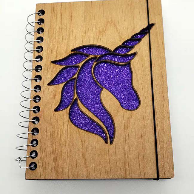 Genesis 3D Pocket Journal - Purple Unicorn image number null