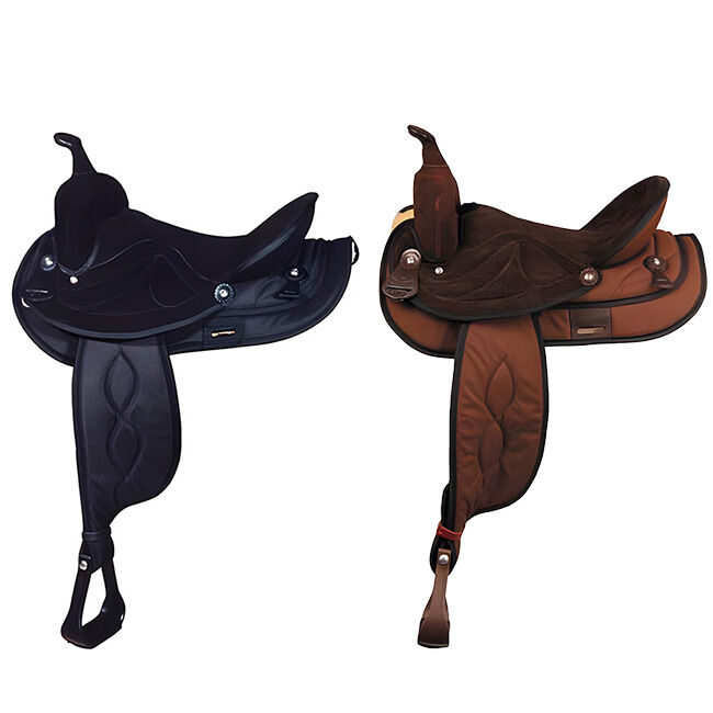Big Horn Suede Seat Synthetic Saddle Brown image number null
