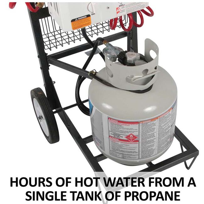 InstaHot Portable Equine Washing System with Cart and Basket The