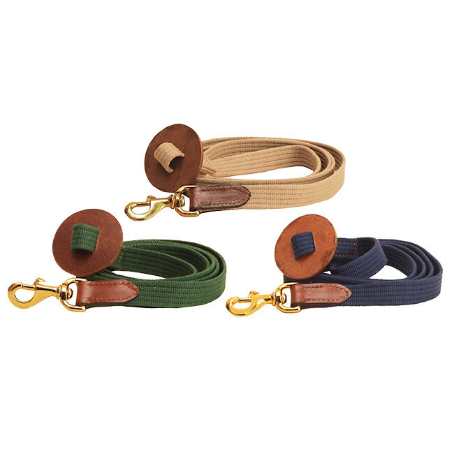 Tory Leather Cotton Web & Leather Lead image number null