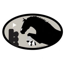 Horse Hollow Press Oval Bumper Sticker - "Eventer"