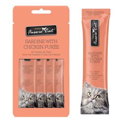 Fussie Cat Puree Sardine & Chicken - 4 Count