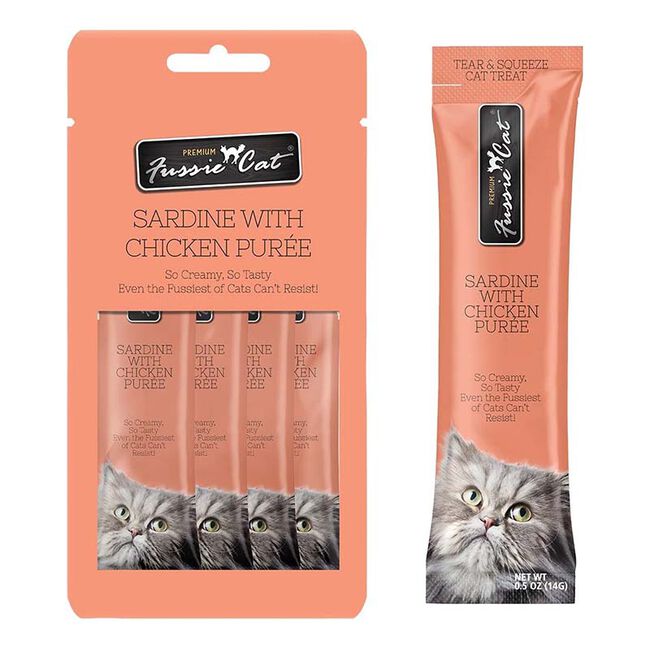 Fussie Cat Puree Sardine & Chicken - 4 Count image number null