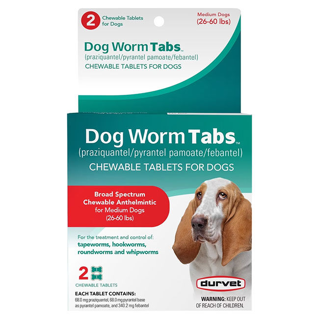 Durvet Dog Worm Tabs image number null