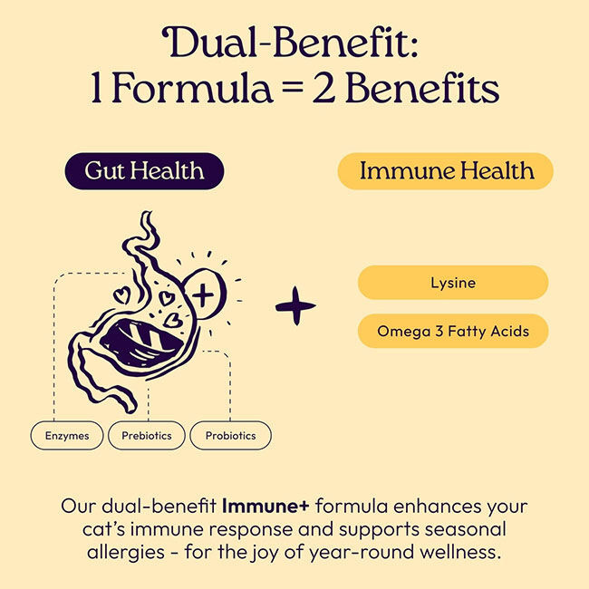 WellJoy Dual-Benefit Immune+ Gutboost Cat Treats - 3.2 oz image number null