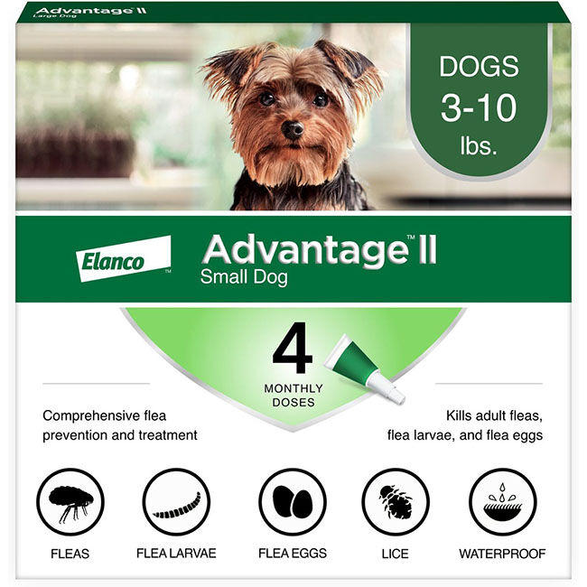 Advantage II Flea & Tick Topical for Dogs - 4-Month Supply image number null