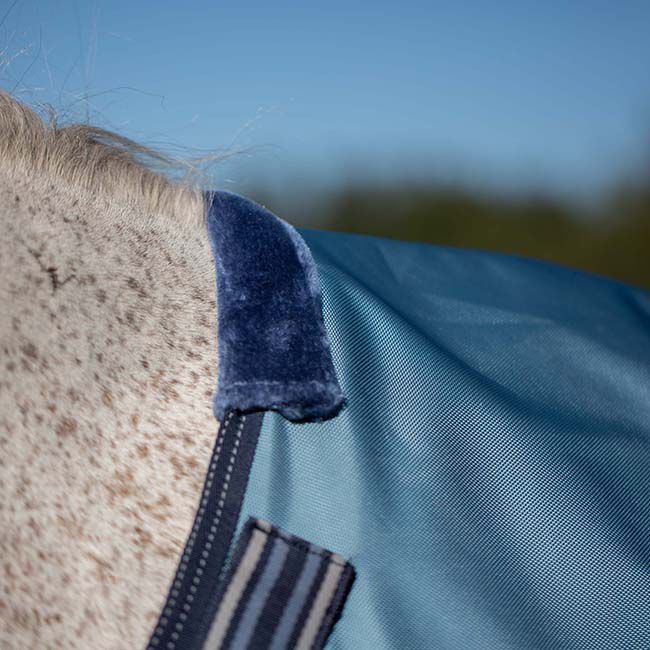 Equinavia Thunder 360 Heavyweight Turnout Blanket with Detachable Neck (300 g) - Bluestone image number null