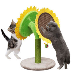 PetPals Double Bloom Sunflower Cat Scratcher