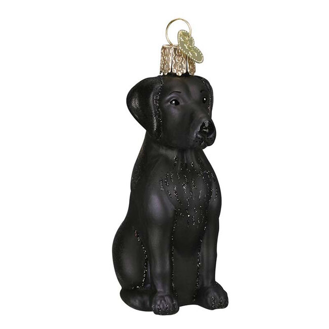 Old World Black Lab Ornament image number null