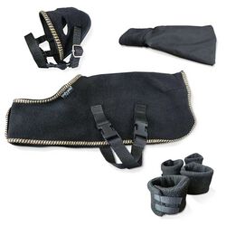 Crafty Ponies Toy Deluxe Fleece Show Rug Set - Black
